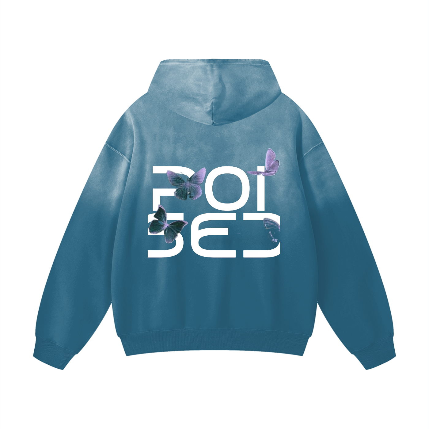 "POISED"- Heavyweight Sunfade Oversized Hoodie